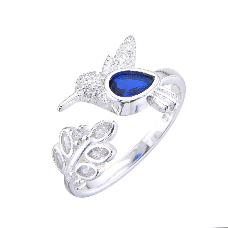 ANILLO COLIBRÍ AZUL
