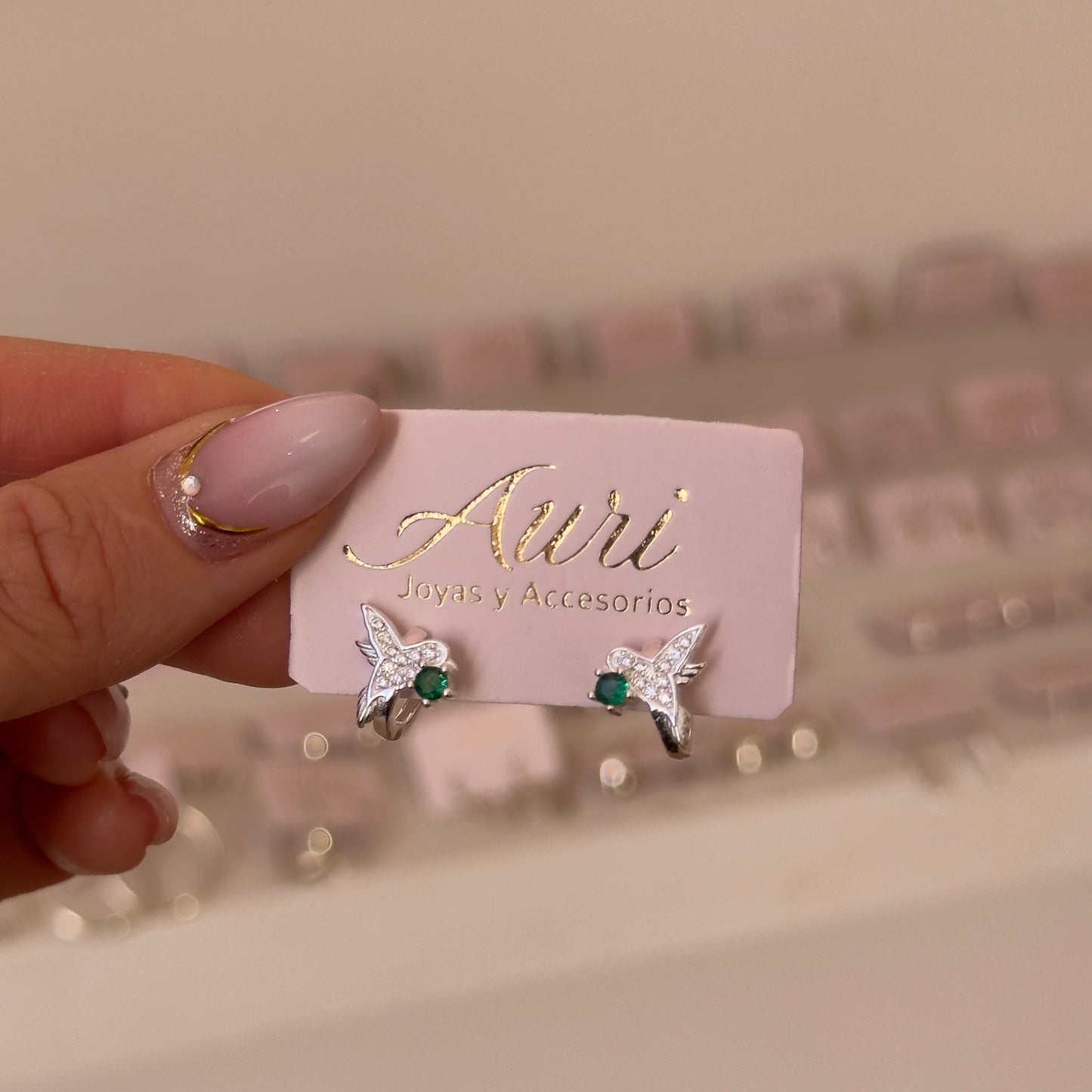 AROS COLIBRÍ PLATA