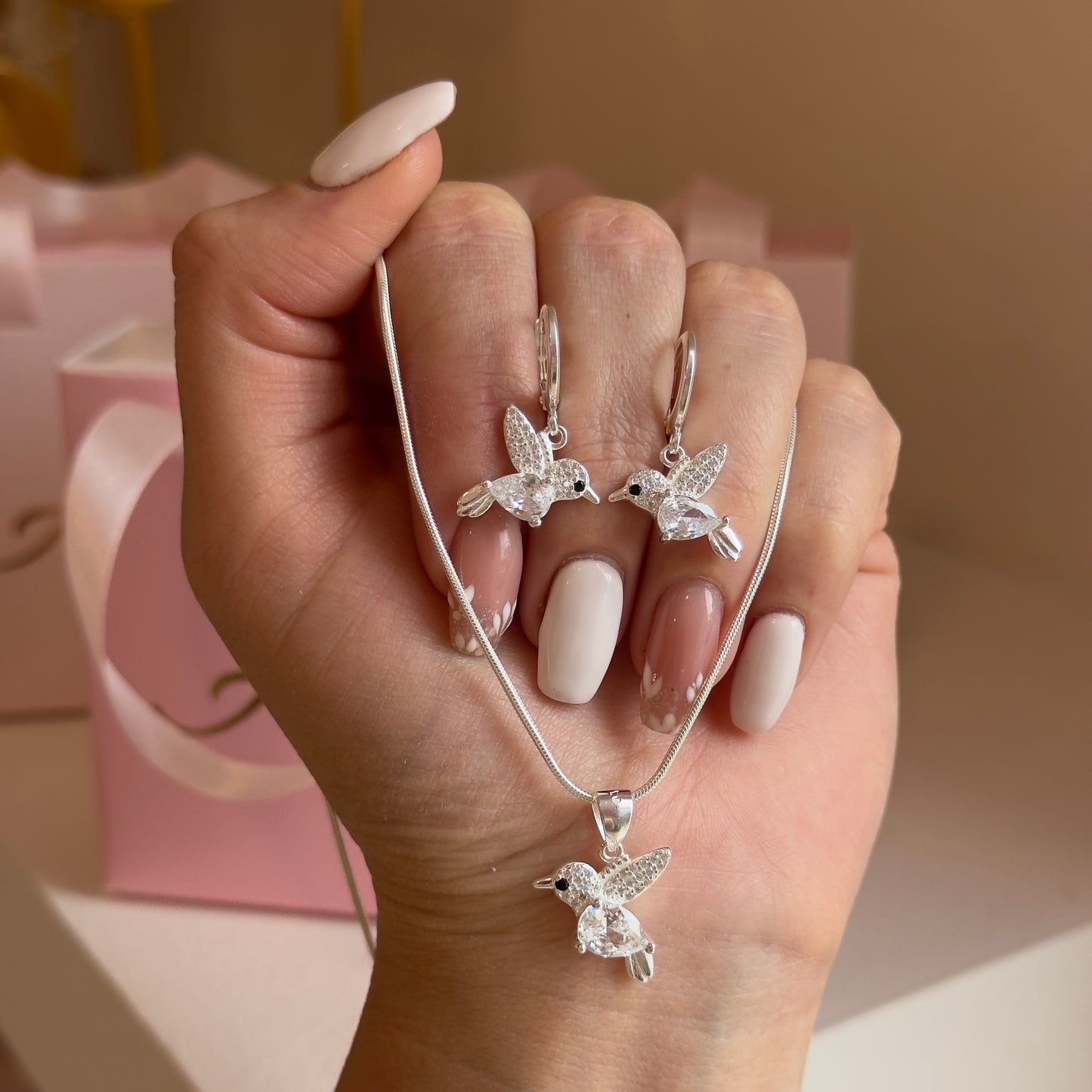 CONJUNTO COLIBRÍ PLATA