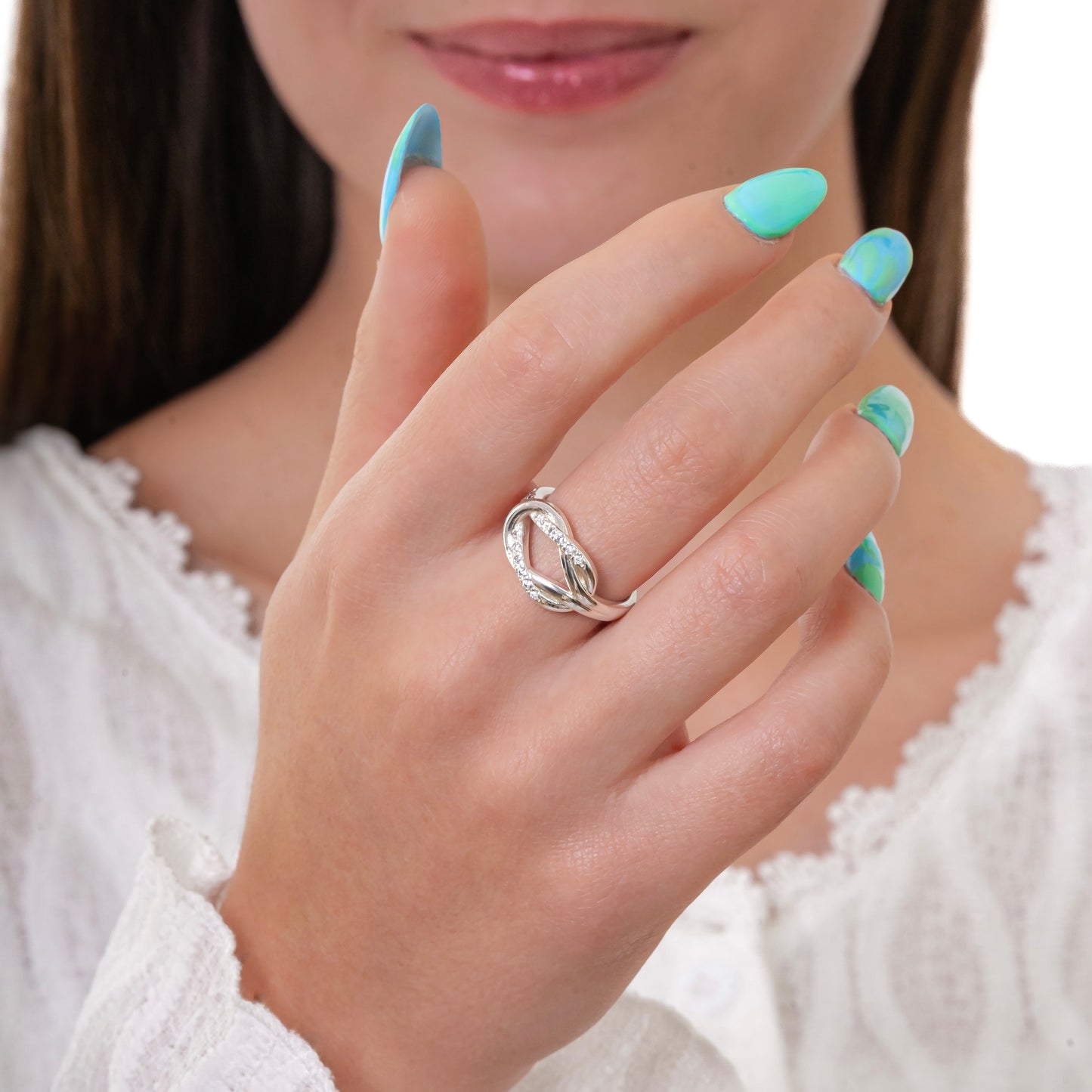 ANILLO ACERO BLANCO