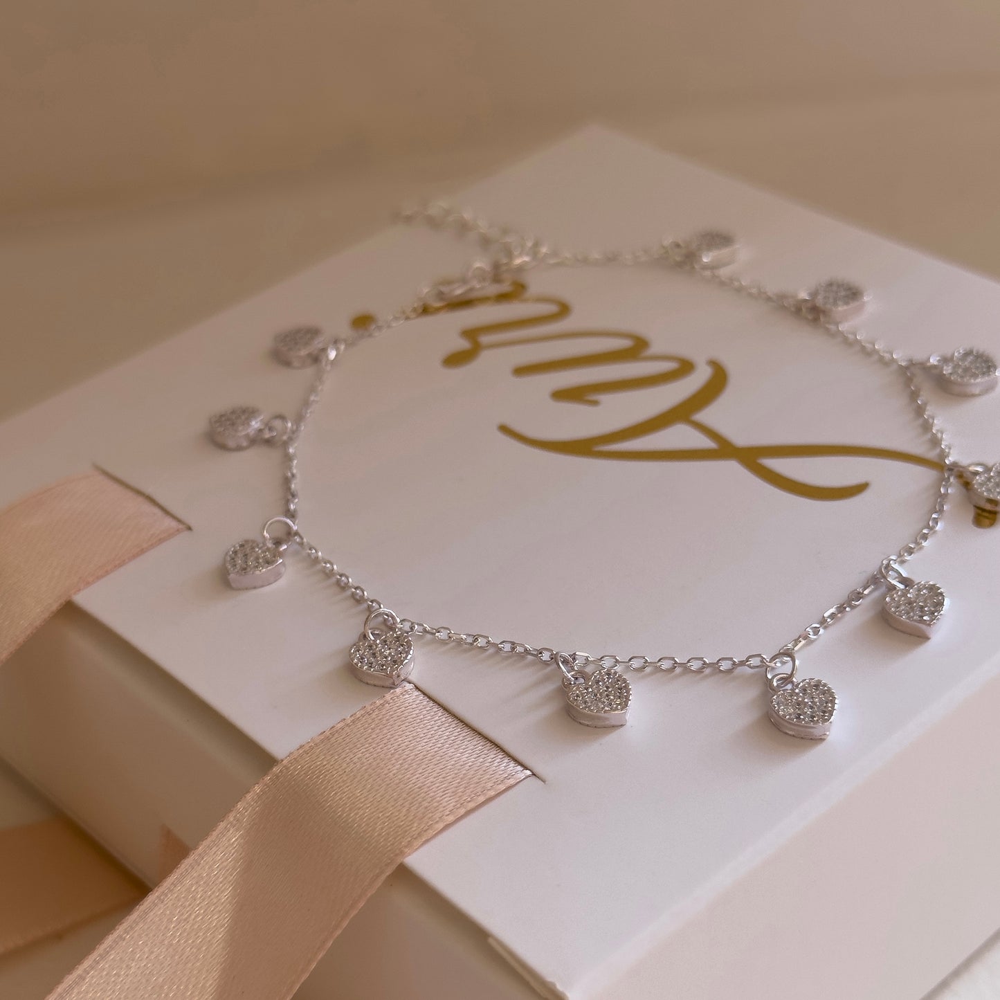 TOBILLERA CORAZONES
