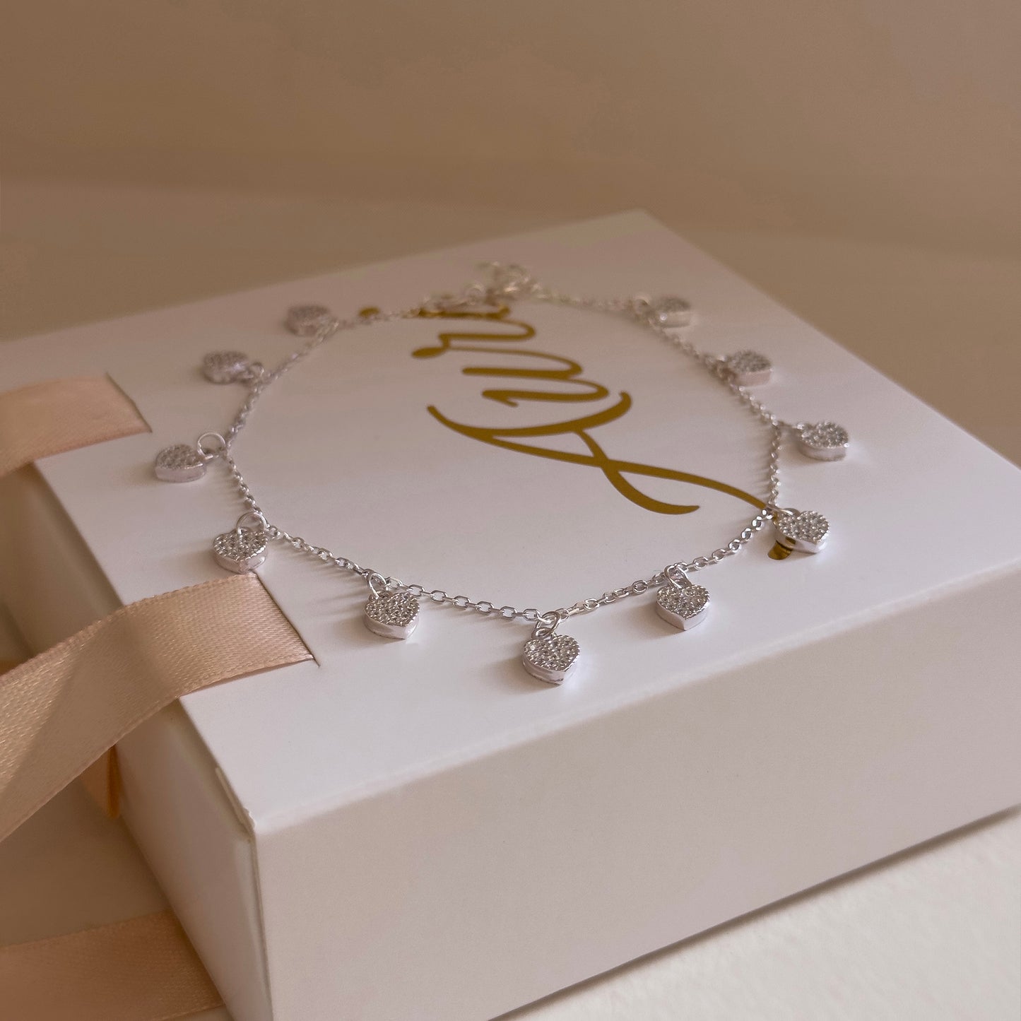 TOBILLERA CORAZONES