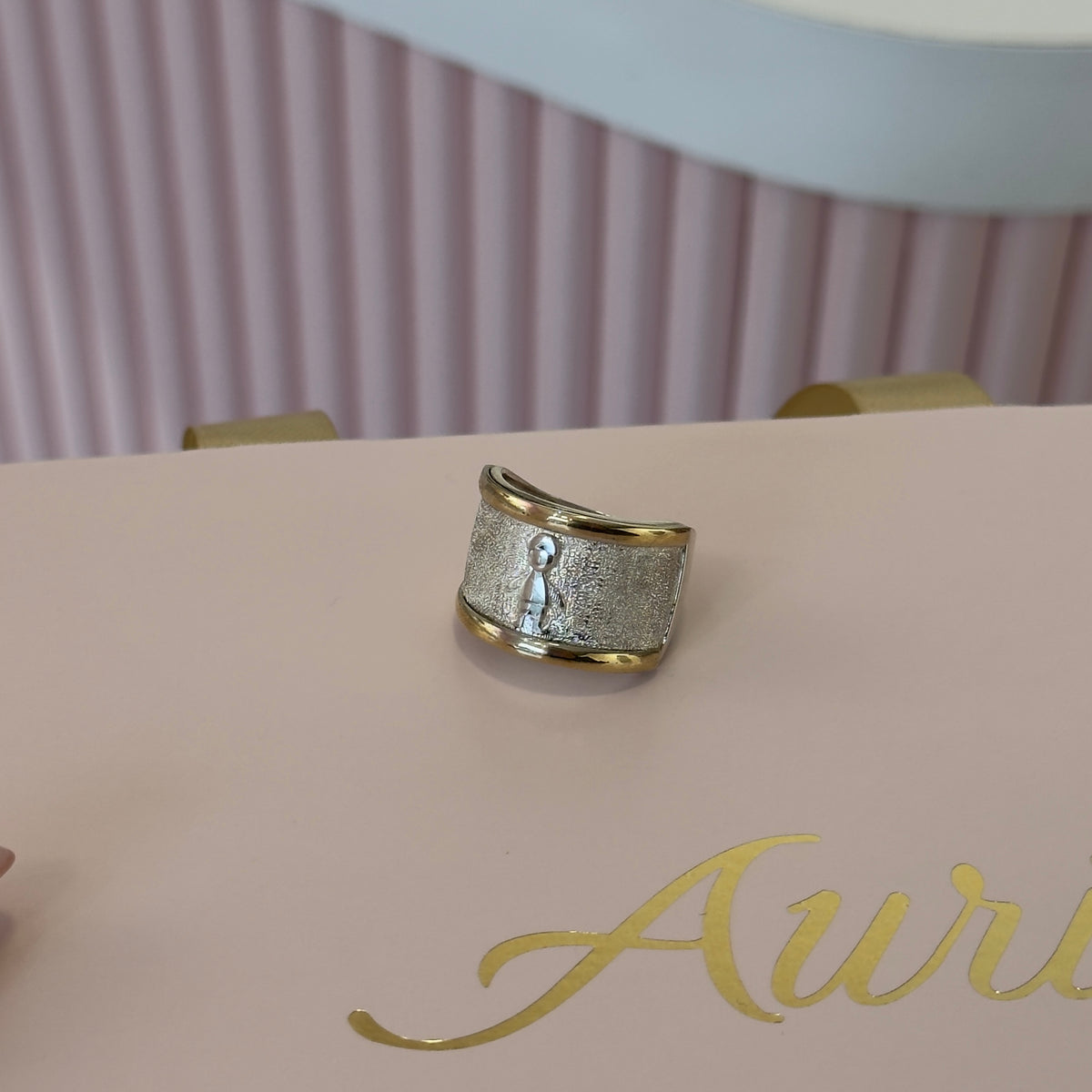 ANILLO NENE PLATA Y ORO