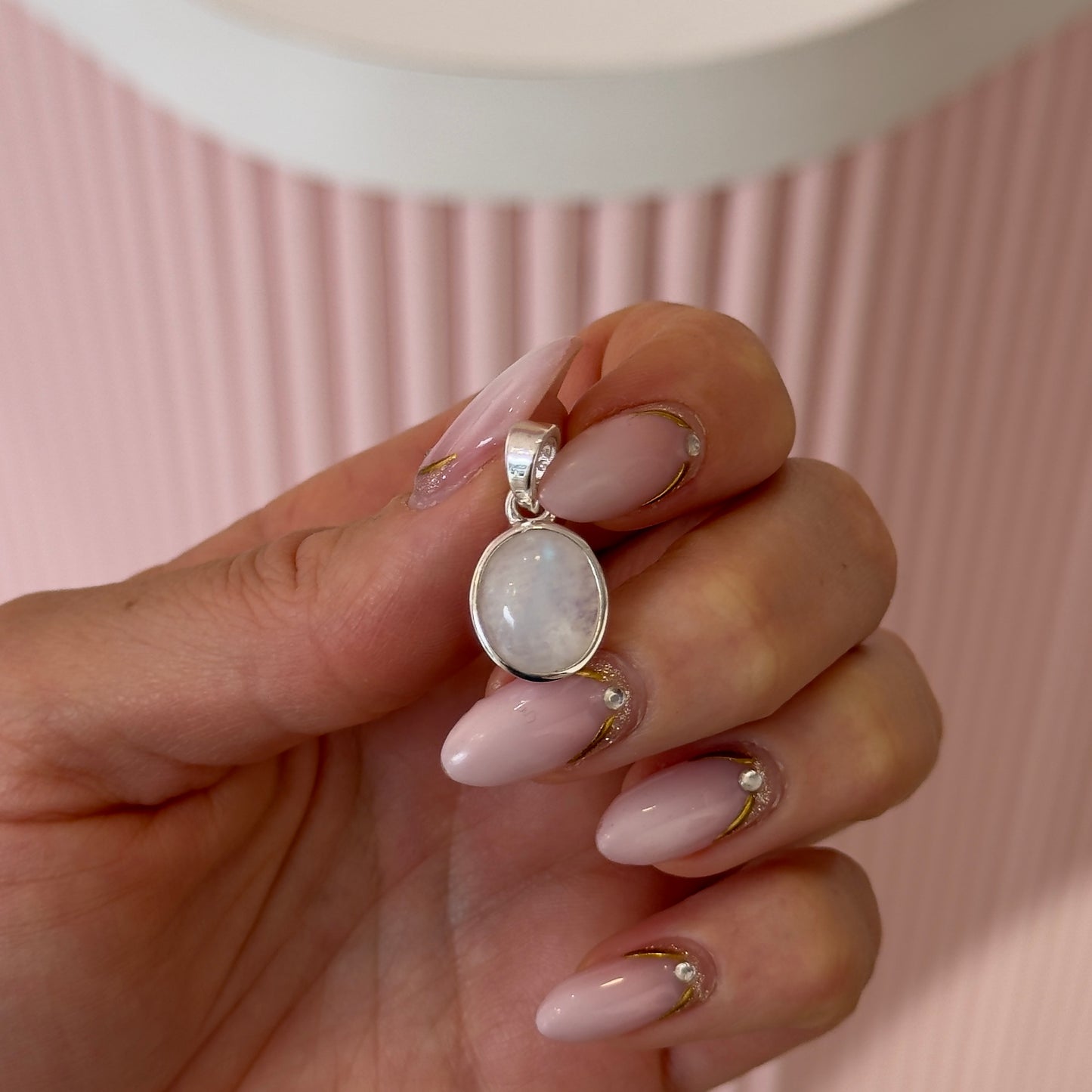 DIJE PIEDRA LUNAR PLATA