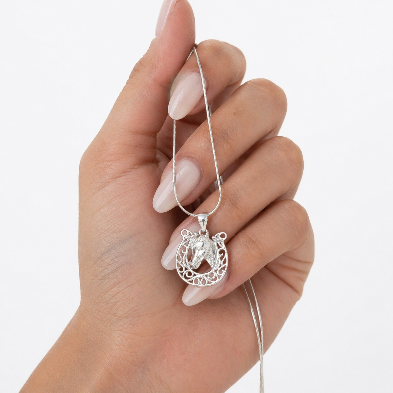 CADENITA CABALLO Y HERRADURA PLATA