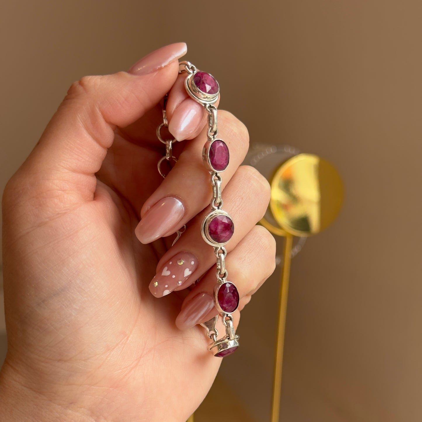 PULSERA RAÍZ DE RUBÍ