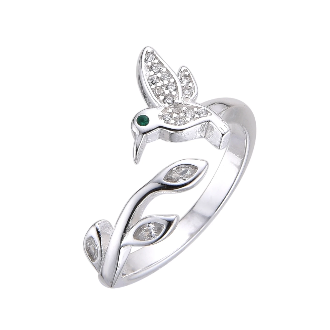 ANILLO COLIBRÍ Y ESPIGA