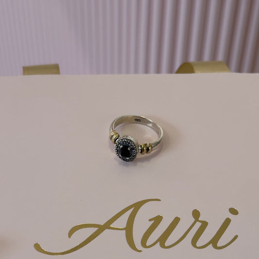 ANILLO OFELIA PLATA Y ORO