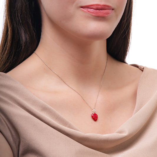 CADENA FRUTILLITA PLATA