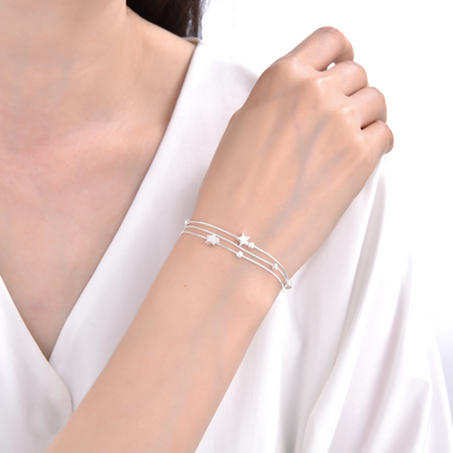 PULSERA TRIPLE ESTRELLAS