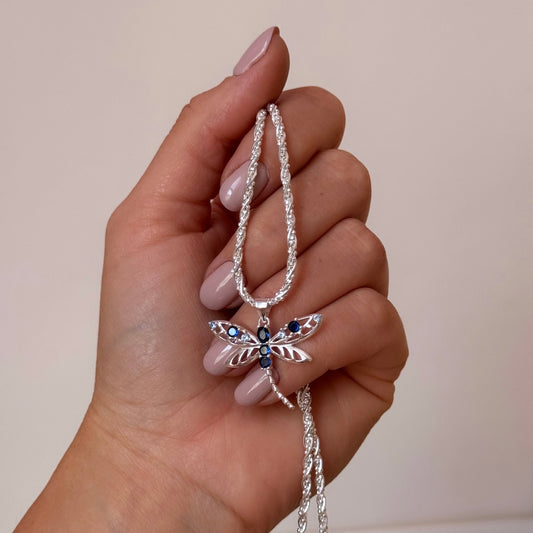 COLLAR LIBÉLULA AZUL