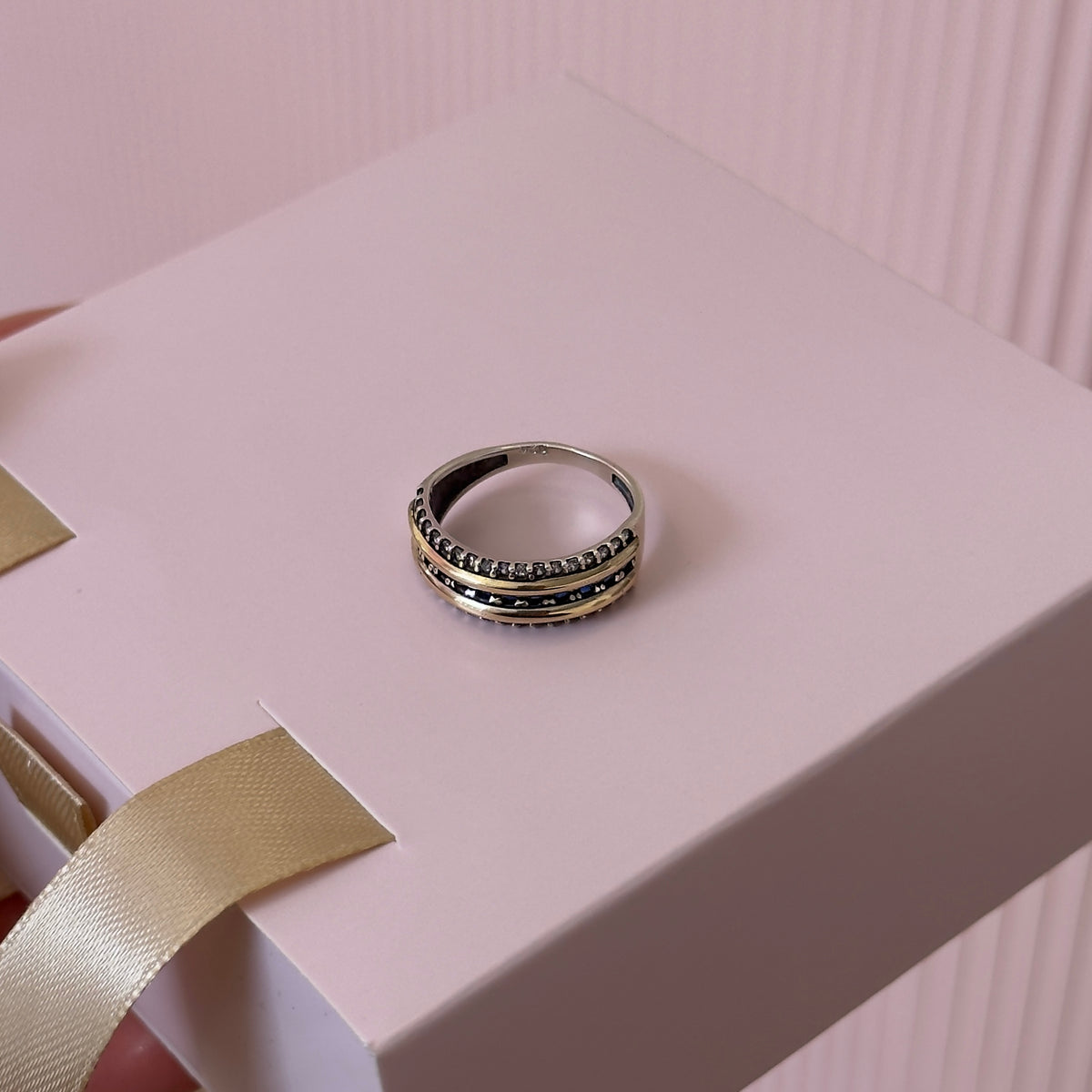ANILLO PENÉLOPE PLATA Y ORO