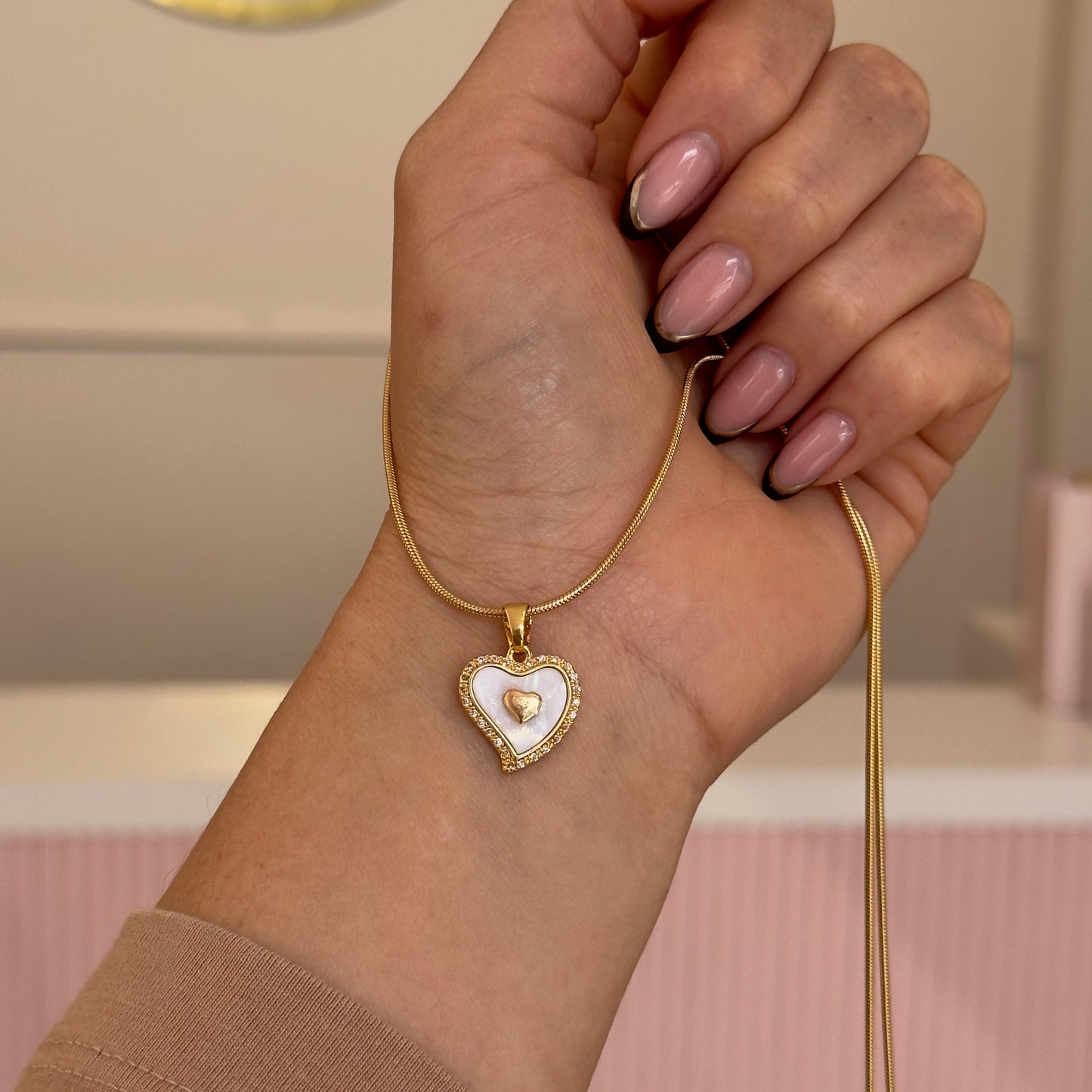 CADENITA ALESHA BAÑADA EN ORO