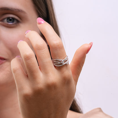 ANILLO DALYA PLATA
