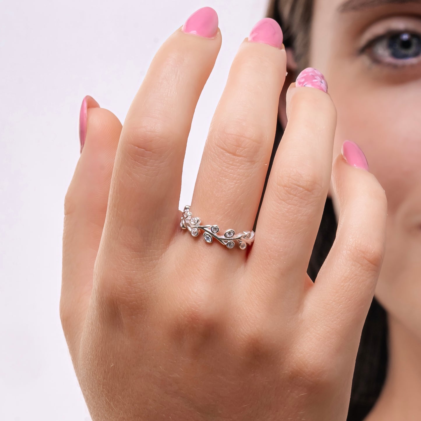 ANILLO ESPIGA DE LUZ PLATA