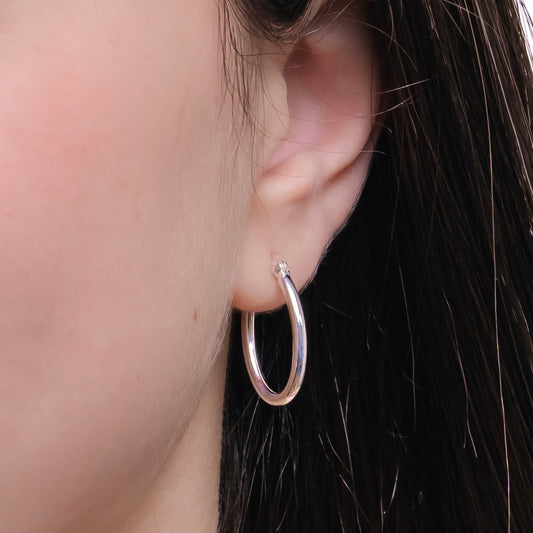 AROS LISOS OVAL PLATA M