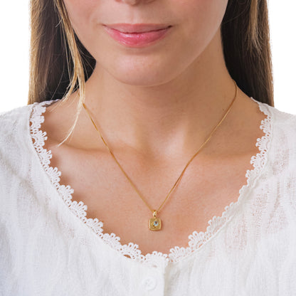 COLLAR CORONA DE TOPACIO