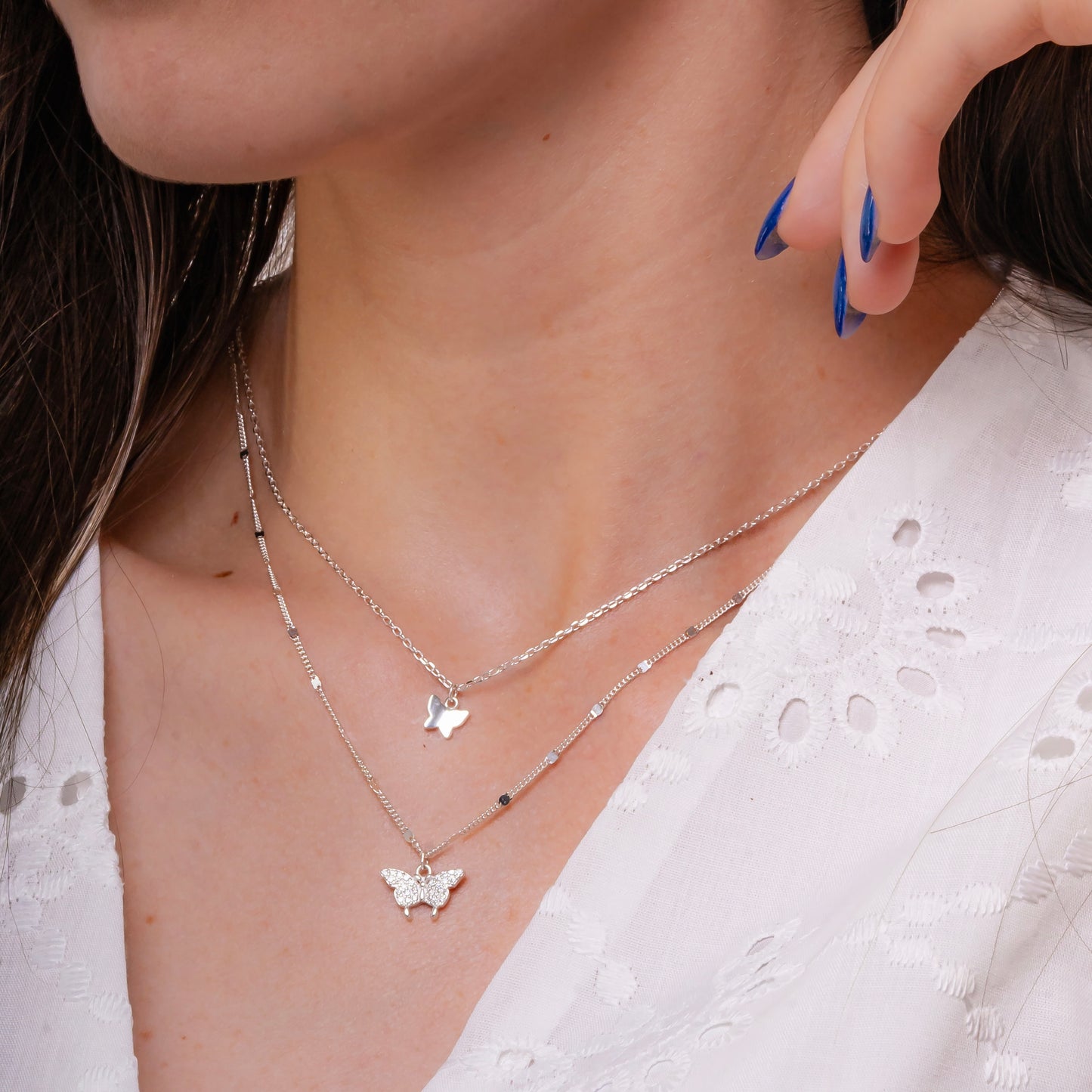 CADENITA DOBLE MARIPOSA