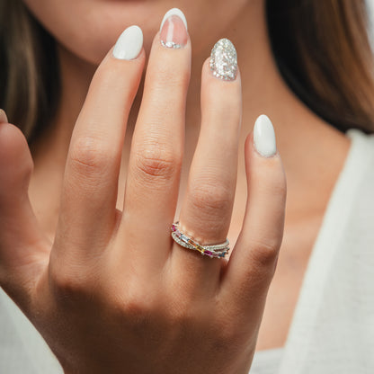 ANILLO IRIS PLATA