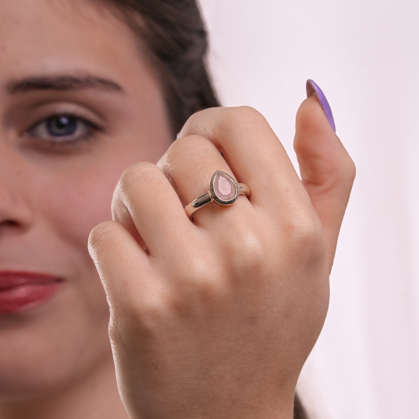 ANILLO CUARZO ROSA