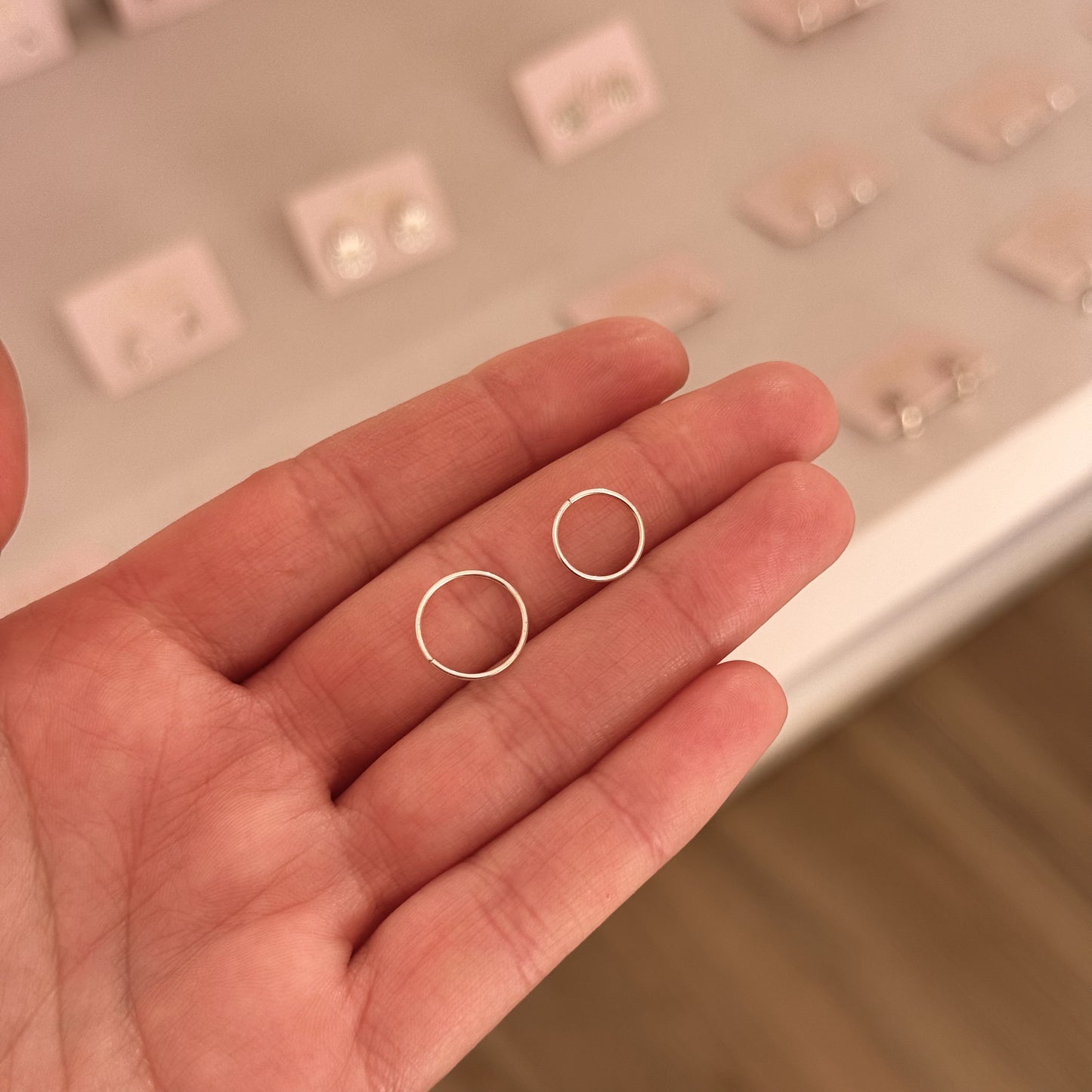 PIERCING ARO LISO PLATA