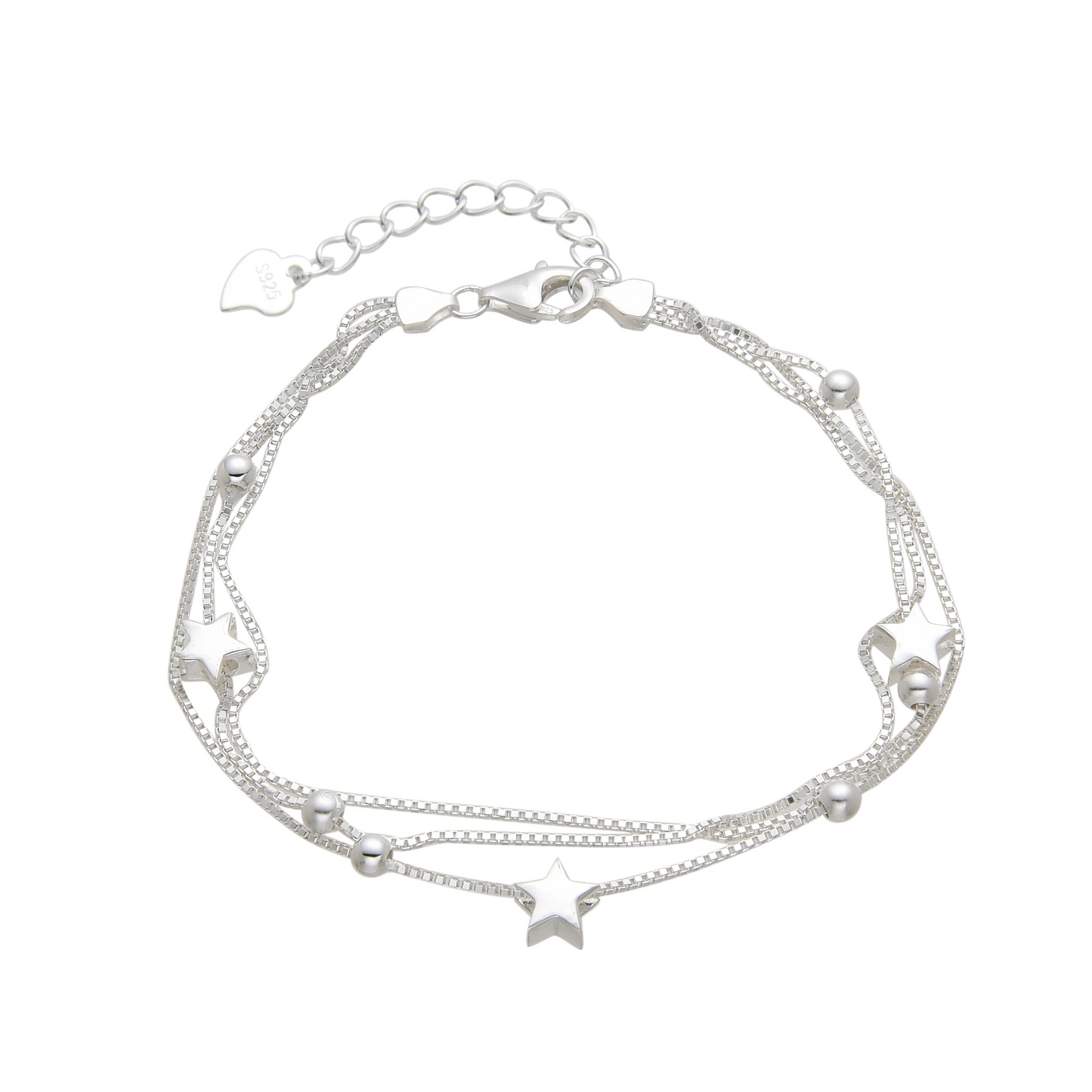 PULSERA TRIPLE ESTRELLAS