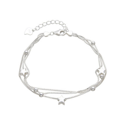PULSERA TRIPLE ESTRELLAS