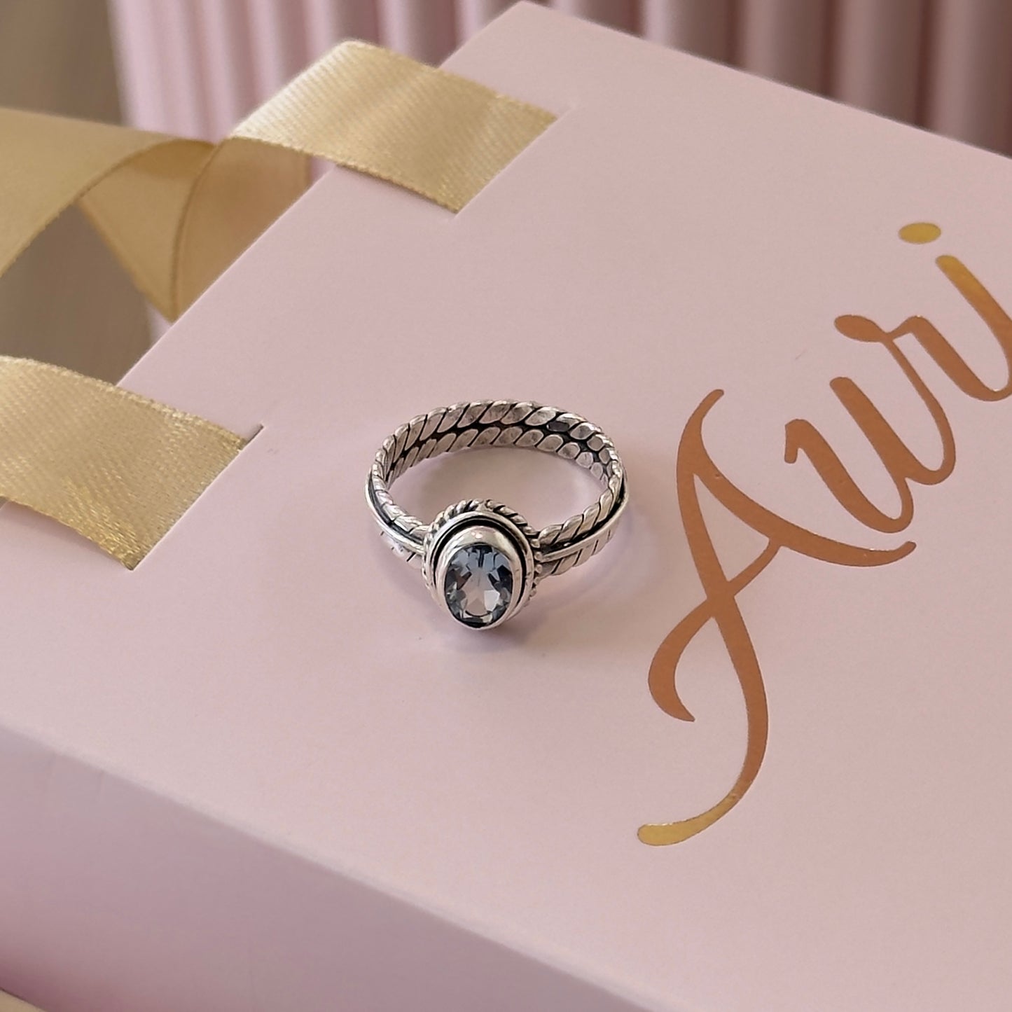 ANILLO AQUA PLATA