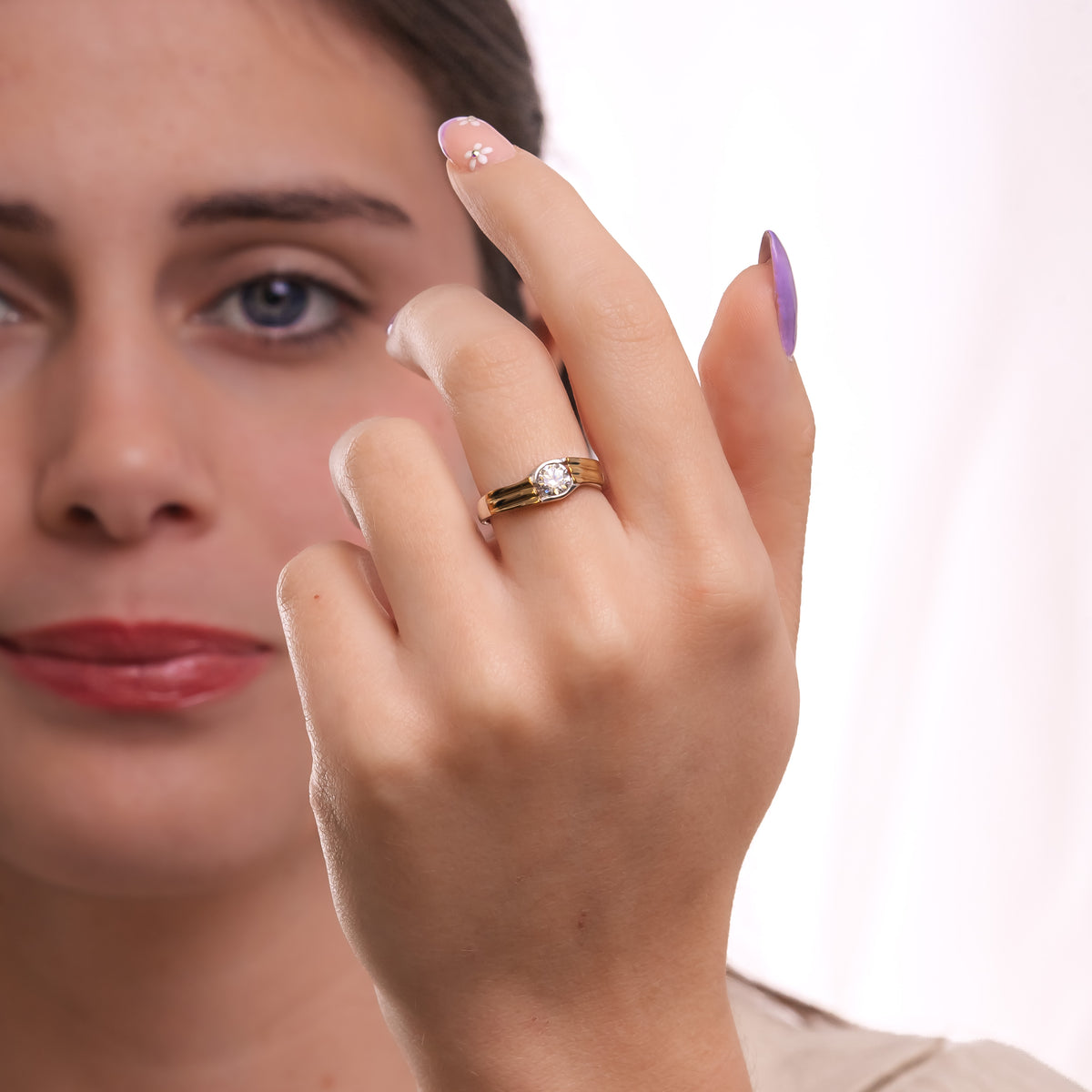 ANILLO NAT PLATA Y ORO