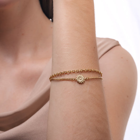 PULSERA DOBLE ENCHAPADA