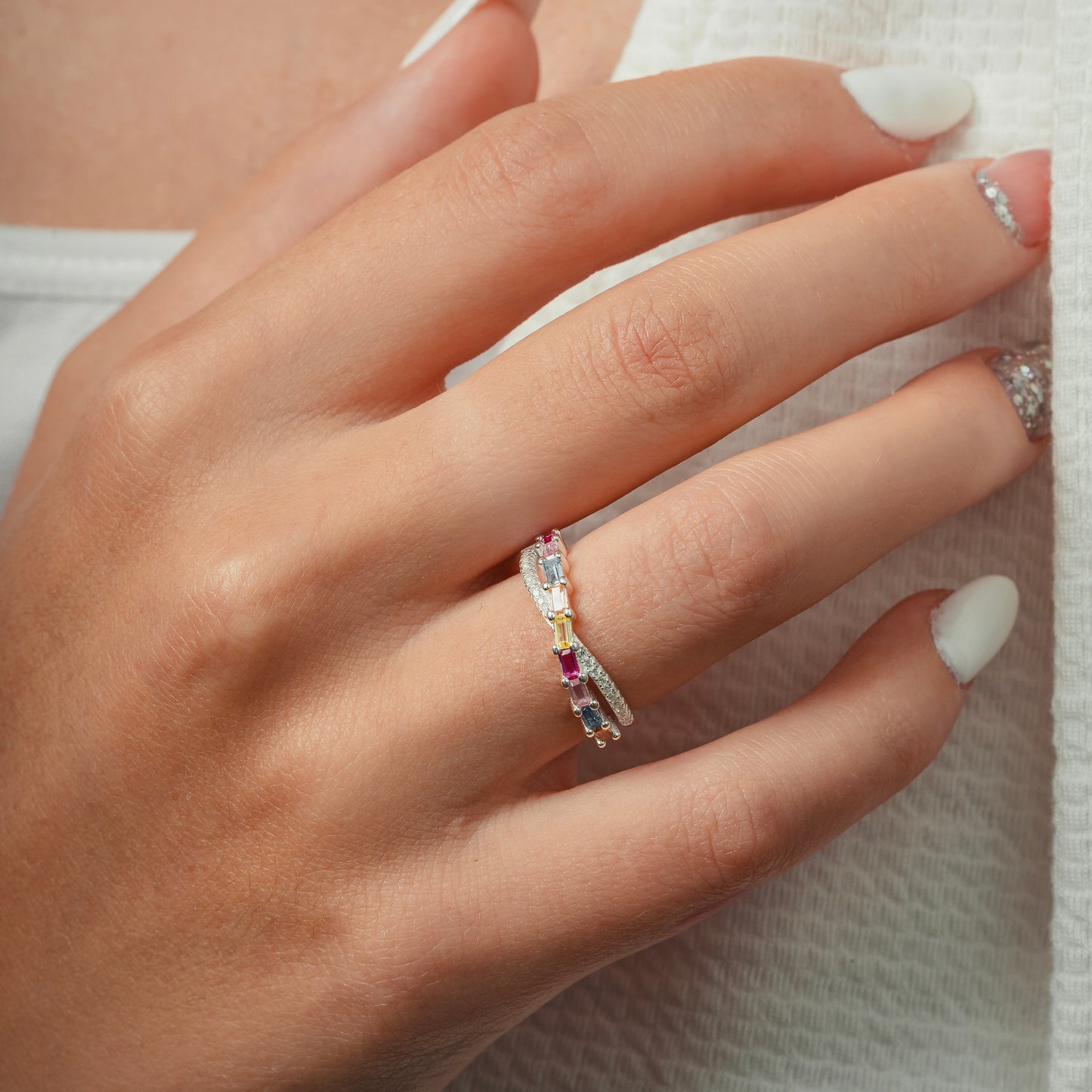 ANILLO IRIS PLATA