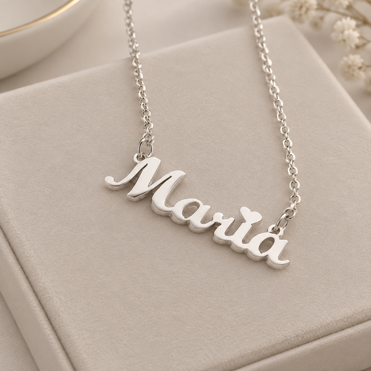 CADENITA PERSONALIZADA PLATA