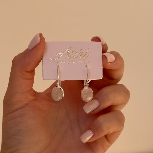 PENDIENTES CUARZO ROSA