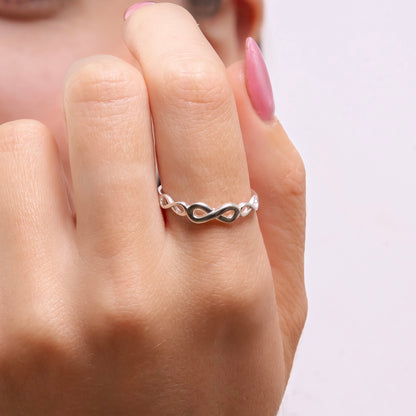 ANILLO INFINITO PLATA