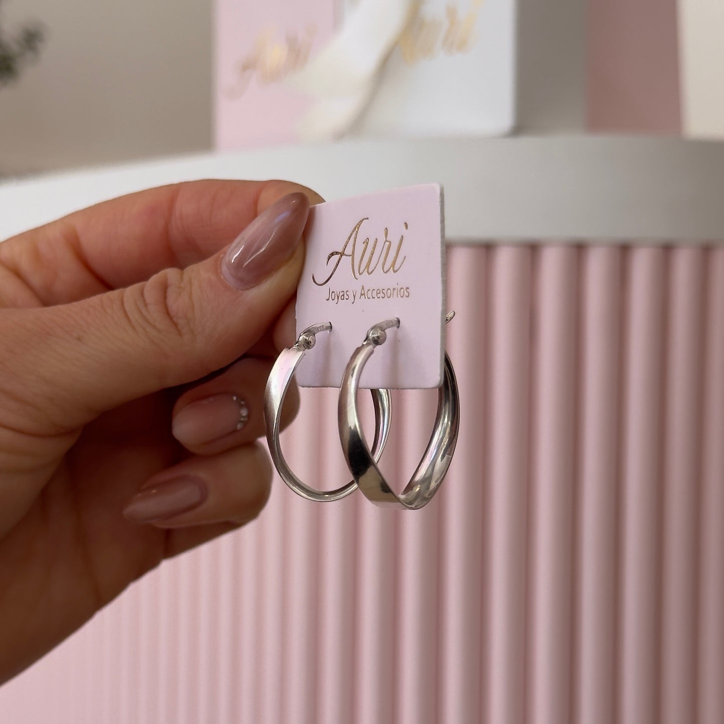 AROS BALI PLATA LISA