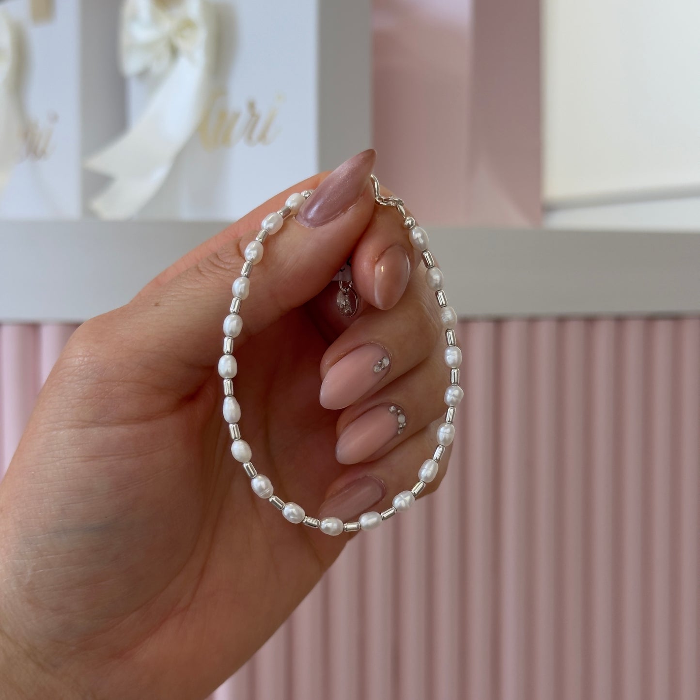 PULSERA DE PERLAS CULTIVADAS PLATA
