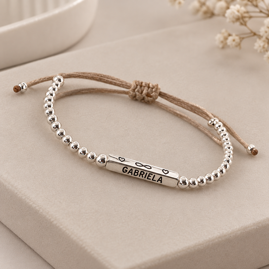 PULSERA BARRITA PERSONALIZADA PLATA