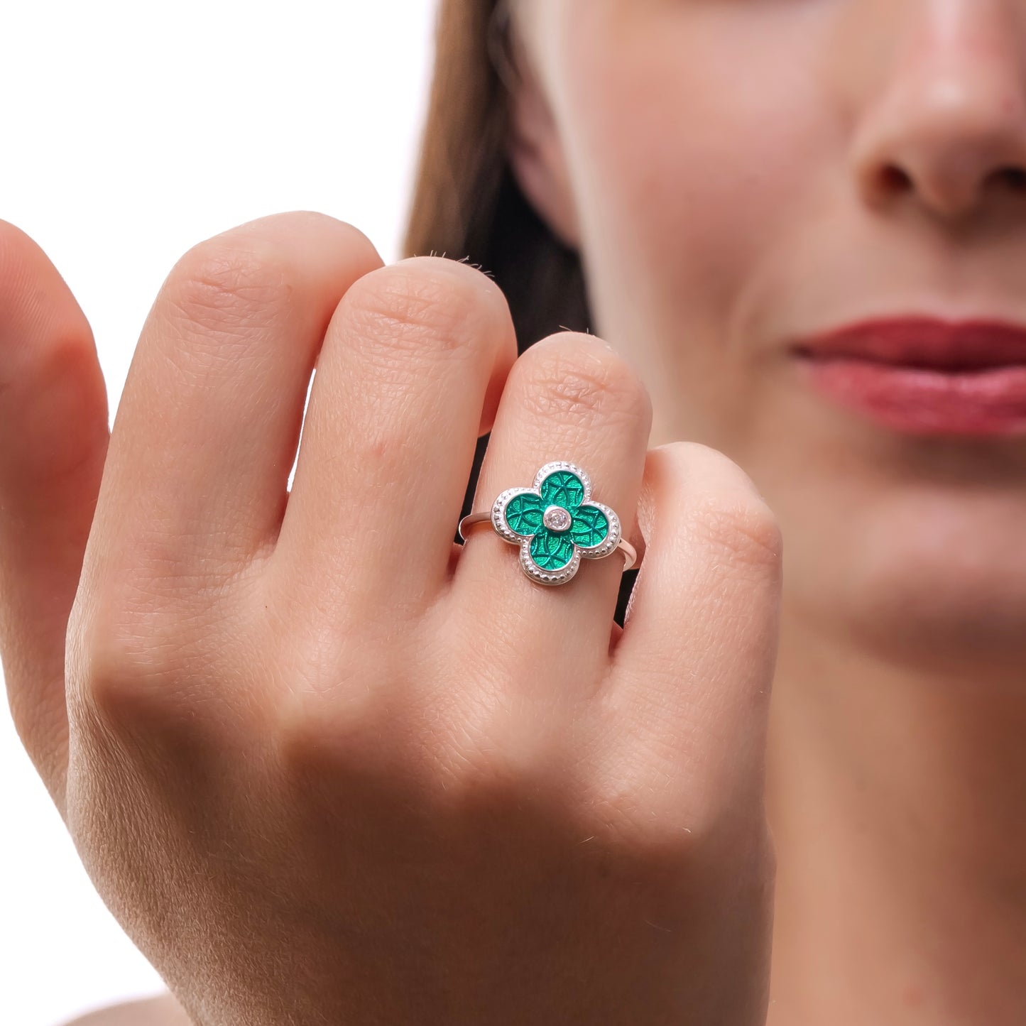 ANILLO ESTILO VAN CLEEF PLATA