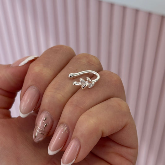 EAR CUFF ESPIGA PLATA