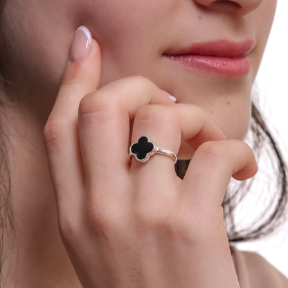 ANILLO ESTILO VAN CLEEF PLATA