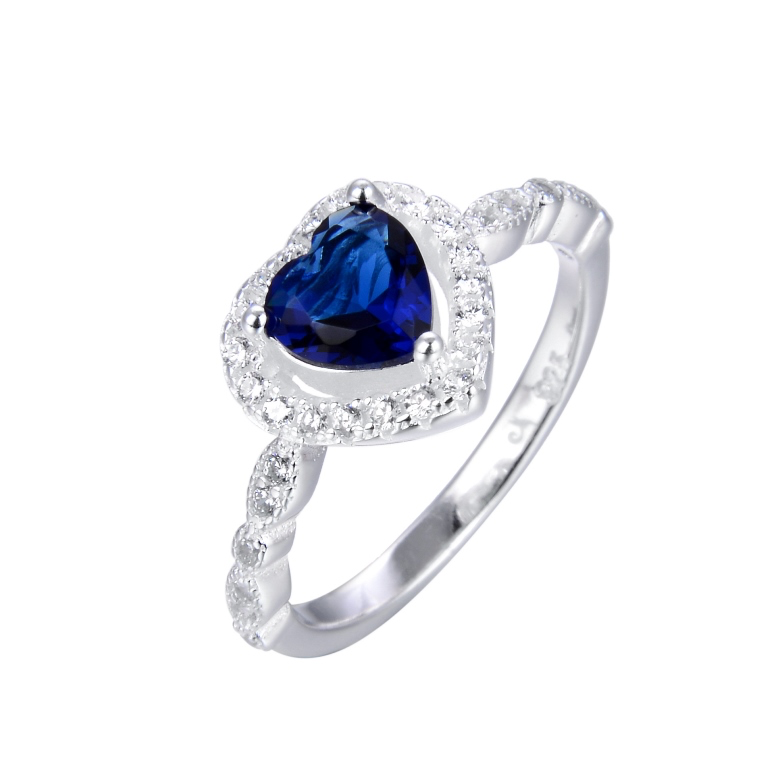ANILLO CORAZÓN PLATA