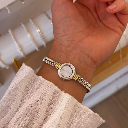 PULSERA PLATA Y ORO