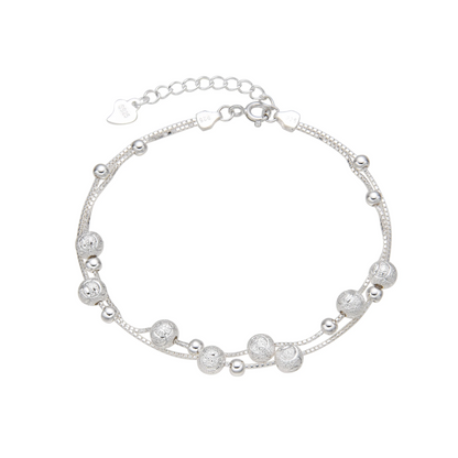 PULSERA DOBLE BOLITAS CON DISEÑO