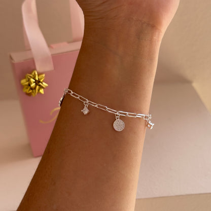 PULSERA CÍRCULOS Y PUNTOS DE LUZ