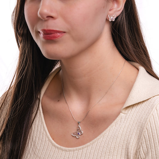 CONJUNTO MARIPOSA PLATA