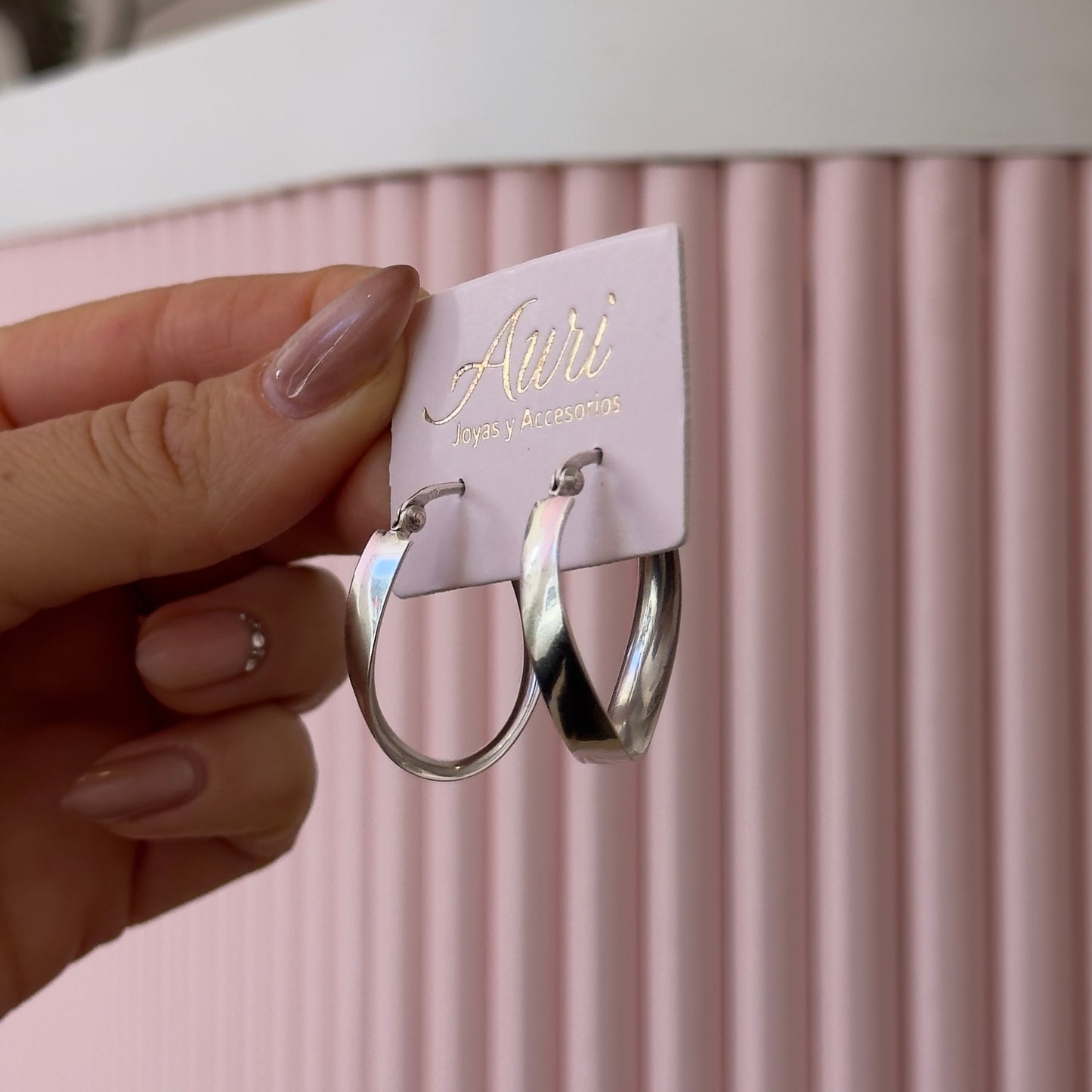AROS BALI PLATA LISA