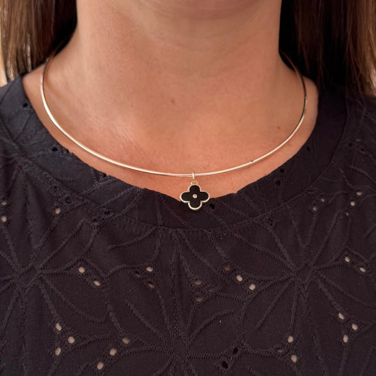 GARGANTILLA ACERO BLANCO