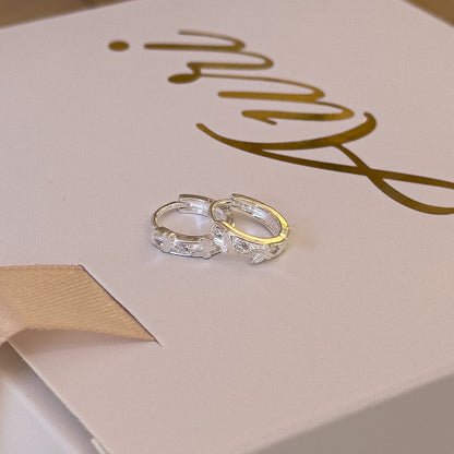 MINI AROS MARIPOSA PLATA