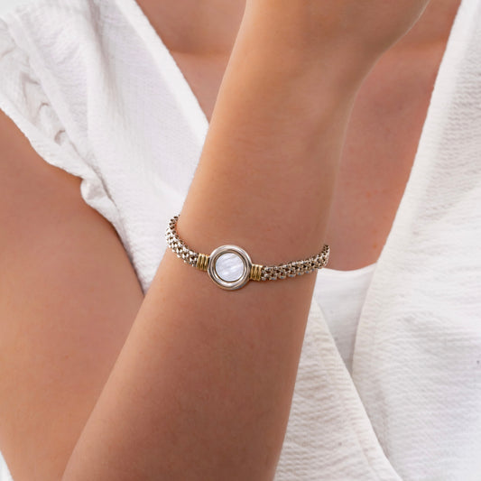 PULSERA PLATA Y ORO