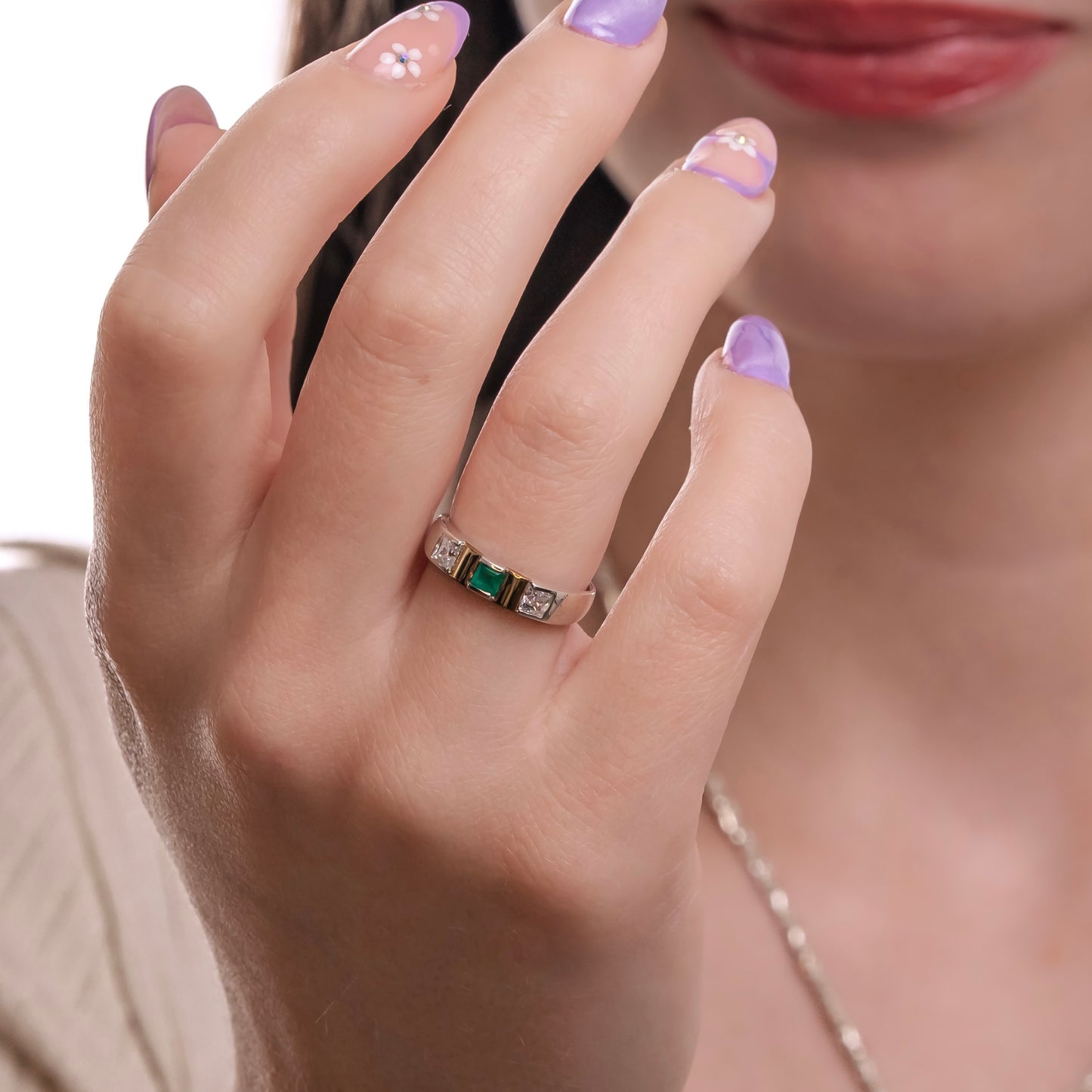ANILLO SHILÓ PLATA Y ORO